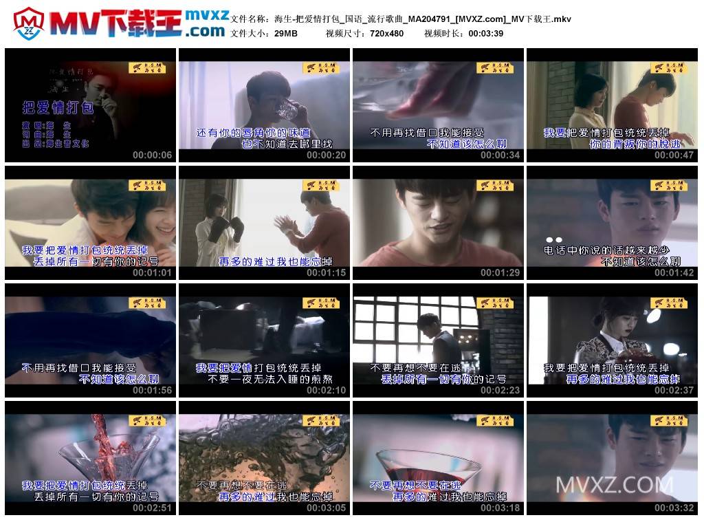 海生-把爱情打包_国语_流行歌曲_MA204791